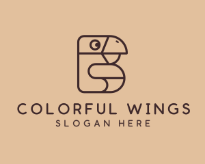 Parrot Coffee Bean logo design