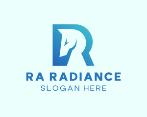 Modern Horse Startup Letter R  logo design