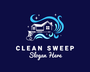 Custodian - Home Cleaning Service logo design