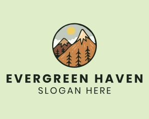 Forest - Forest Mountain Peak logo design