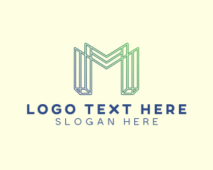 Generic Company Letter M  logo design