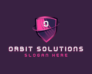 Orbit Tech Shield logo design