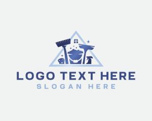 Bucket - Home Cleaning Housekeeping logo design