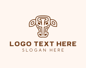 Horns - Farm Barn Livestock Ranch logo design