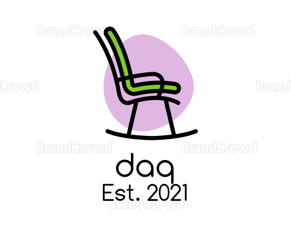 Funky Rocking Chair Furniture Logo