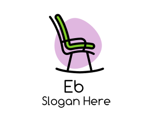 Funky Rocking Chair Furniture Logo