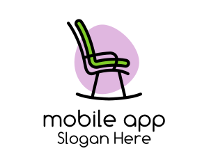 Funky Rocking Chair Furniture Logo