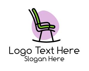 Funky Rocking Chair Furniture Logo