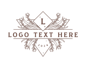 Aroma - Floral Decorative Wreath logo design