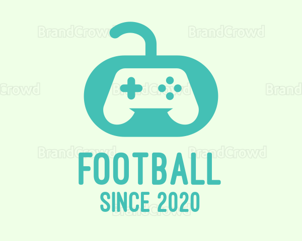 Teal Video Game Controller Logo