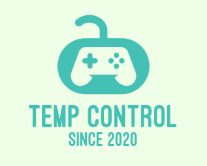 Teal Video Game Controller logo design