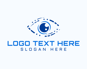 Vision - Optic Eye Tech logo design