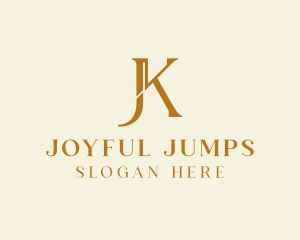 J & K Monogram logo design