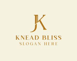 J & K Monogram logo design