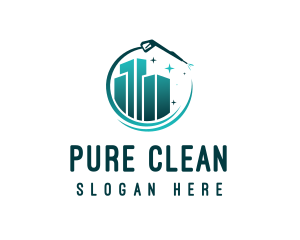 Building Pressure Washer Cleaning logo design