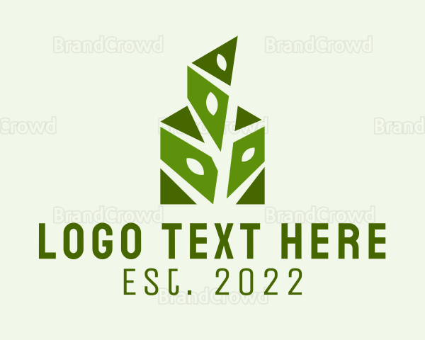 Geometric Plant Gardening Logo