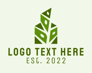 Green - Geometric Plant Gardening logo design