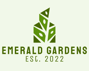 Geometric Plant Gardening  logo design