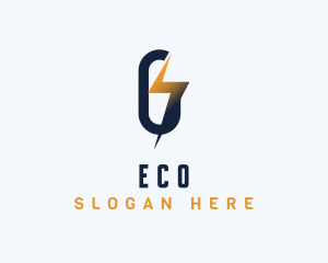 Shipping - Energy Lightning Letter G logo design
