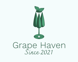 Vineyard - Vineyard Wine Glass logo design