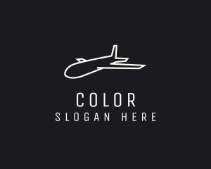 Minimalist Travel Plane Logo