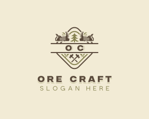 Carpentry Woodwork Construction logo design