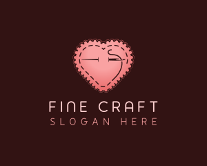 Heart Sewing Tailor logo design