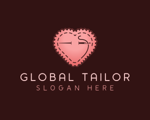 Heart Sewing Tailor logo design