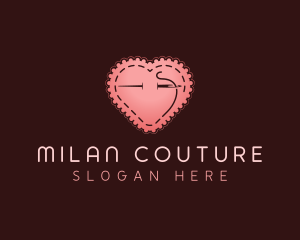 Heart Sewing Tailor logo design