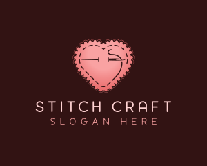 Tailoring - Heart Sewing Tailor logo design