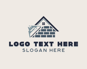 Repair - Masonry House Brick logo design