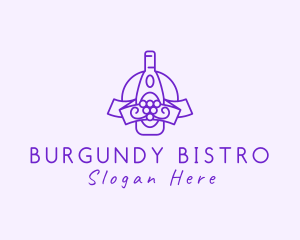 Burgundy - Wine Grape Liqueur logo design