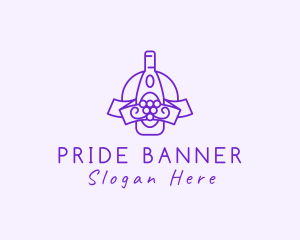 Wine Grape Liqueur logo design