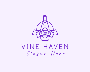 Wine Grape Liqueur logo design