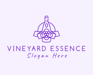 Wine Grape Liqueur logo design