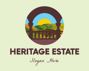 Estate - Vineyard Field Estate logo design