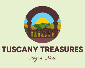 Tuscany - Vineyard Field Estate logo design