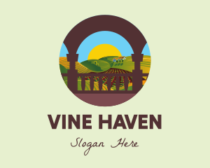 Vineyard Field Estate logo design