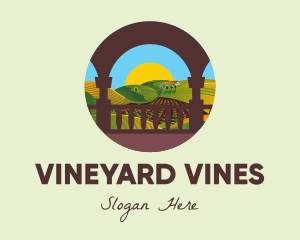 Vineyard Field Estate logo design