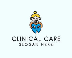 Pediatric Dental Cartoon logo design