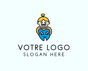Kids - Pediatric Dental Cartoon logo design