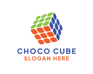 Modern Rubiks Cube  logo design