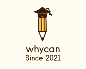 Art Supply - Graduation Cap Pencil logo design
