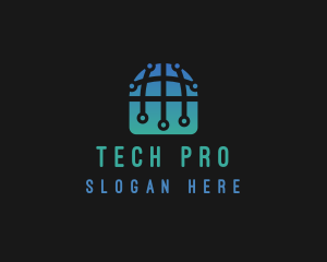 International Tech Globe logo design