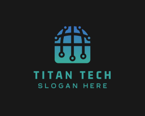 International Tech Globe logo design