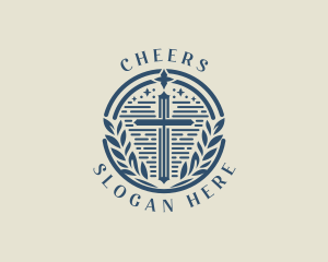 Preacher - Cross Leaf Ministry logo design