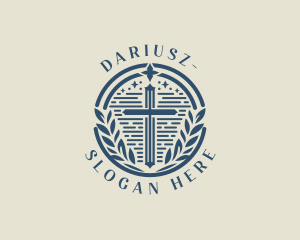 Bible - Cross Leaf Ministry logo design