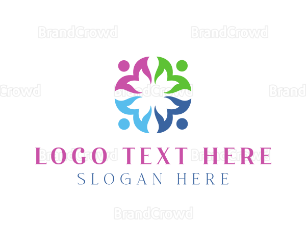 Colorful Floral Team Logo