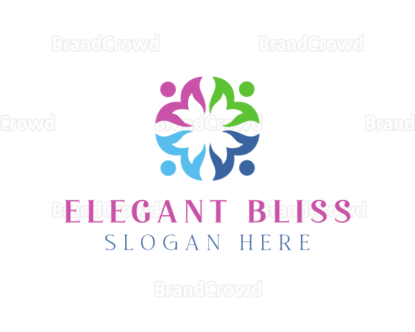 Colorful Floral Team Logo