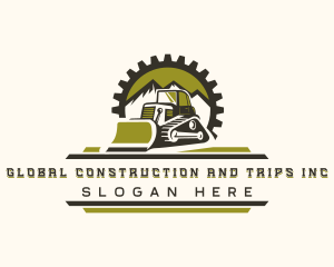Demolition - Bulldozer Industrial Machinery logo design
